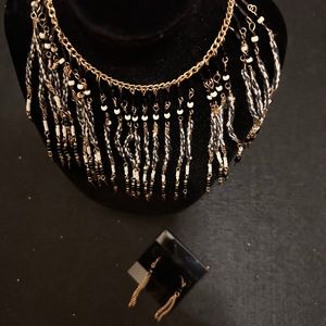 Beautiful Necklace snd  Pierced Earrings